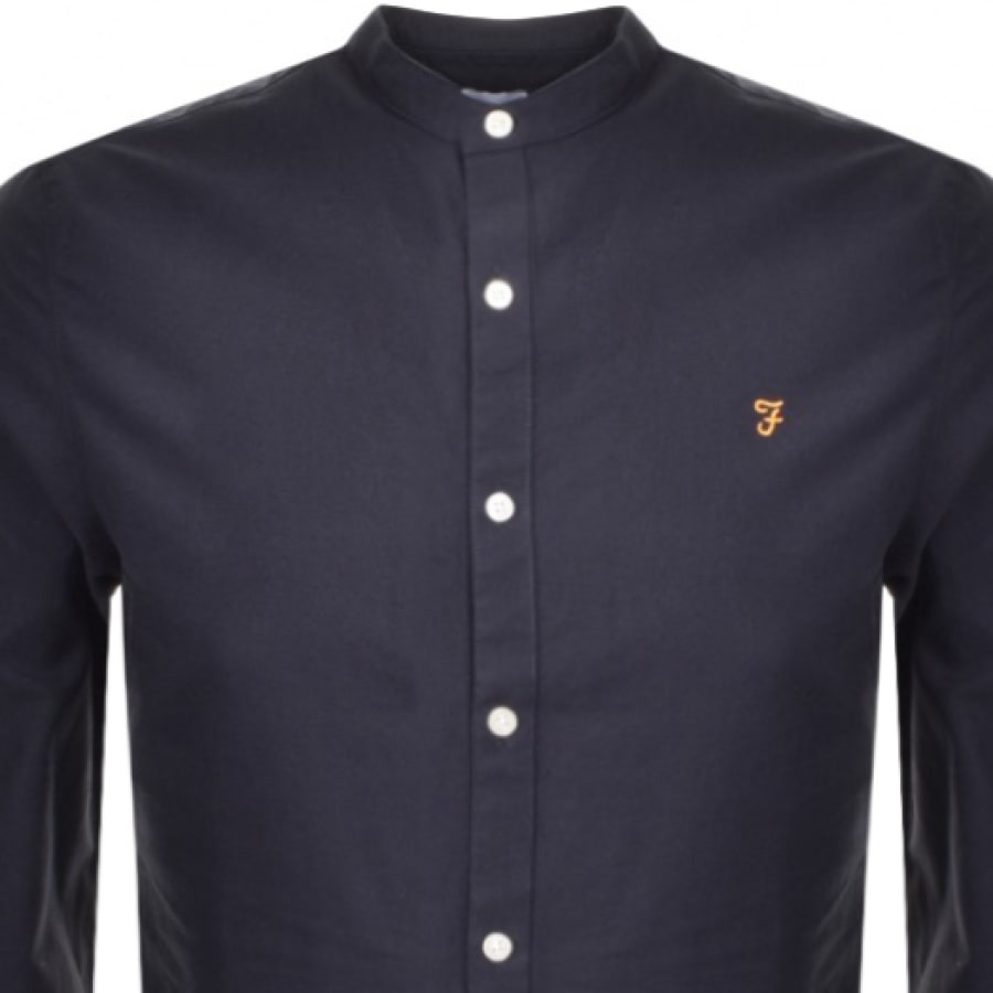 Alternative Image for ProductFarah Vintage Brewster Grandad Shirt Navy2